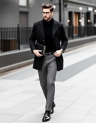 Pardessus noir Lardini