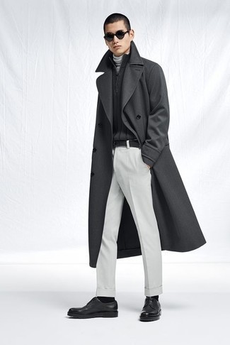 Pull à fermeture éclair gris foncé Hackett