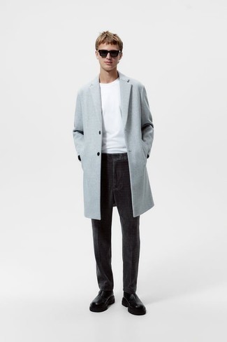 Pantalon chino en velours côtelé gris foncé rag & bone