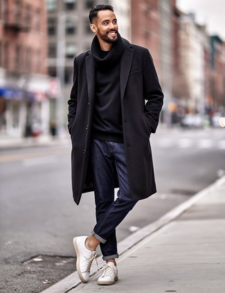 Écharpe en tricot noire Puma