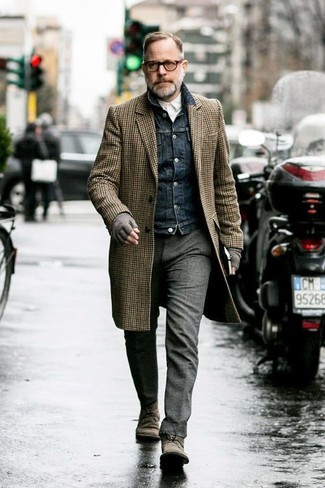 Pantalon de costume en laine gris Massimo Alba