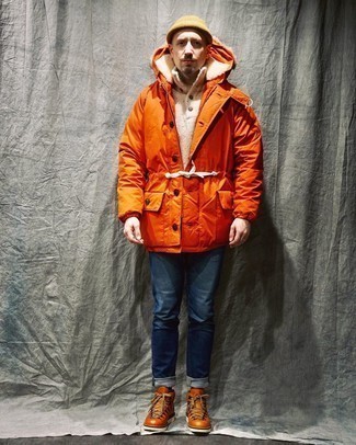 Comment porter une parka avec un jean