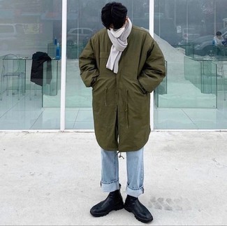 Comment porter une parka avec un jean quand il fait froid
