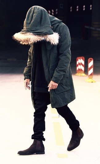 Comment porter une parka avec un jean