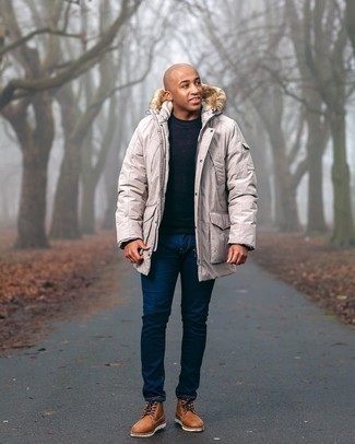 Comment porter une parka avec un jean