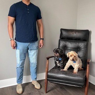 Comment porter un jean à patchwork quand il fait chaud à 30 ans