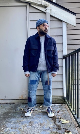 Comment porter un jean à patchwork au printemps à 30 ans