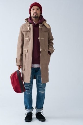 Comment porter un jean à patchwork quand il fait frais