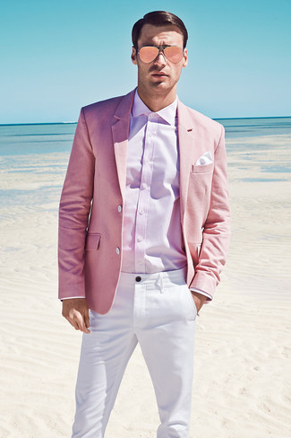 Comment porter une veste rose pour un style chic decontractés