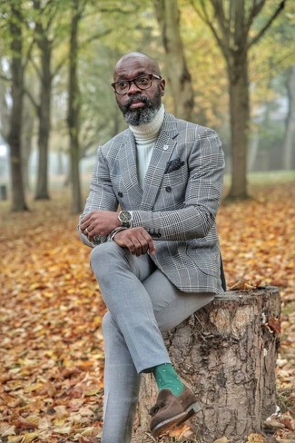 Comment porter un blazer croisé écossais