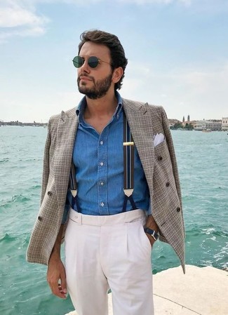 Comment porter un blazer croisé écossais