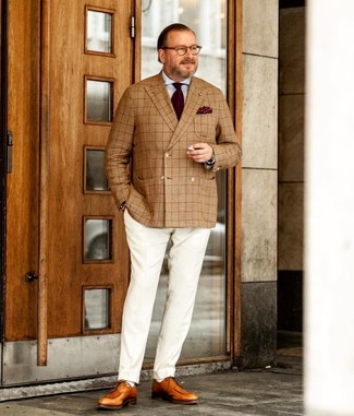 Comment porter un blazer croisé écossais après 40 ans