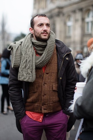 Comment porter une veste écossaise pour un style decontractés quand il fait froid