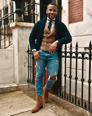 Comment porter un manteau en laine écossais en automne
