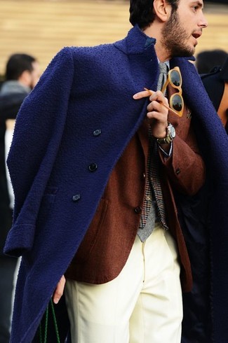Comment porter un manteau en laine écossais quand il fait froid