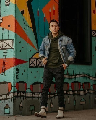 Comment porter un pantalon chino á pois au printemps