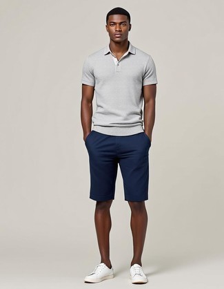 Short bleu marine Scotch & Soda