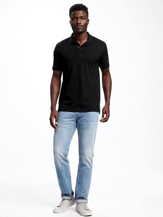 Polo noir Calvin Klein Jeans