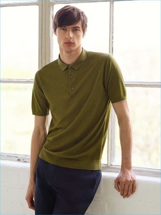 Polo olive Burberry