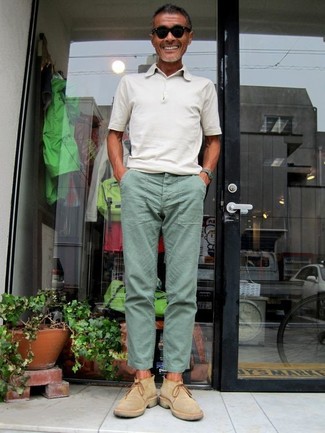 Pantalon chino vert menthe Ami Paris