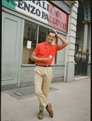 Polo rouge Tom Tailor