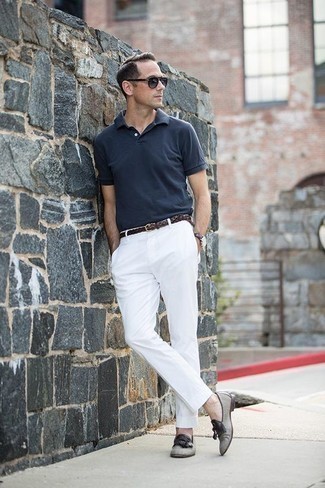 Pantalon chino blanc MHI