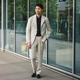 Comment porter un polo avec un costume