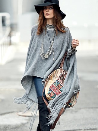Poncho gris Sublevel