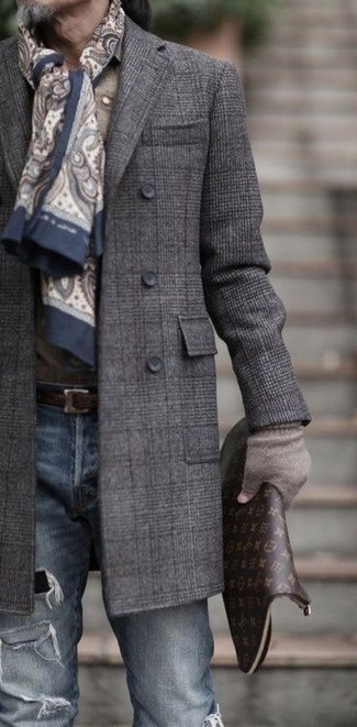 Comment porter un sac imprimé quand il fait froid