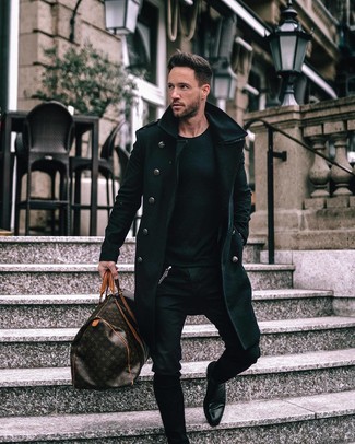 Comment porter un sac imprimé quand il fait froid