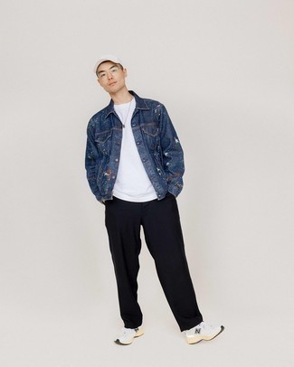 Comment porter une veste en jean imprimée