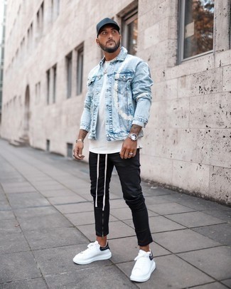 Comment porter une veste en jean imprimée