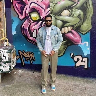 Comment porter une veste en jean imprimée