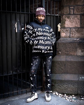 Comment porter une veste imprimée quand il fait froid