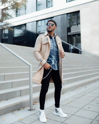 Comment porter des chaussures imprimées pour un style decontractés quand il fait frais