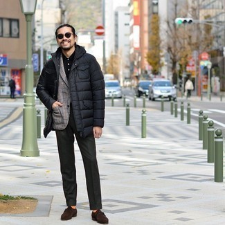 Comment porter une doudoune avec un blazer