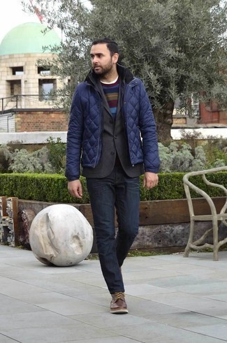Comment porter une doudoune avec un blazer
