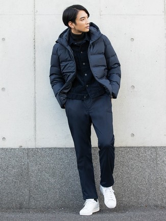 Comment porter une doudoune avec un pantalon chino