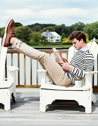 Pantalon chino marron clair Tommy Jeans