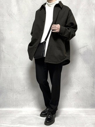 Besace en cuir noire Vivienne Westwood