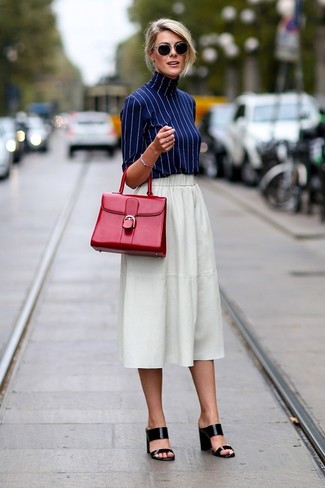 Jupe mi-longue blanche Givenchy