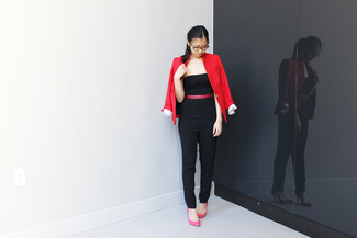 Comment porter un blazer rouge