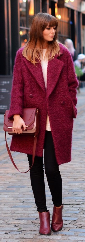 Comment porter un manteau rouge au printemps