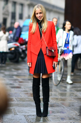 Comment porter un manteau rouge pour un style chic decontractés