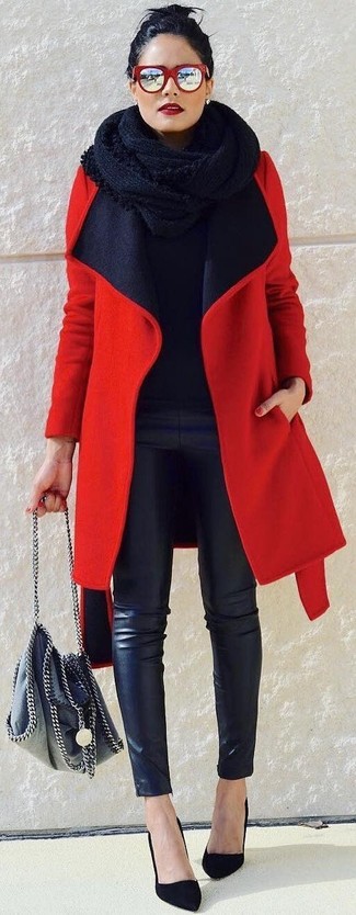 Comment porter un manteau rouge