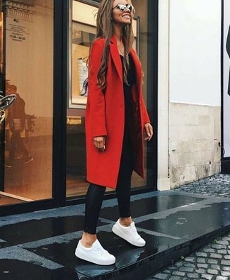 Comment porter un manteau rouge