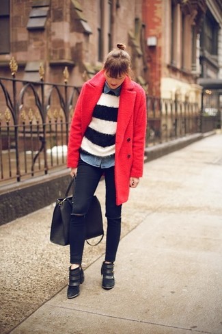 Comment porter un manteau rouge