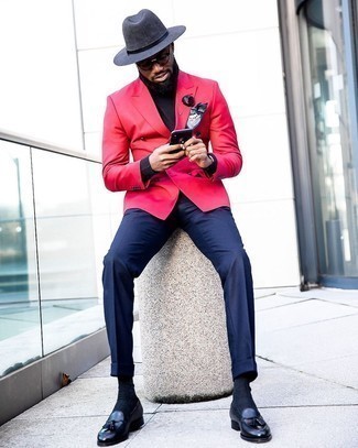 Comment porter un blazer croisé rouge au printemps