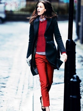 Comment porter un pantalon de costume rouge