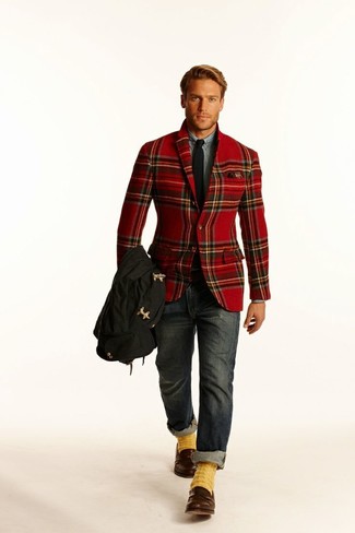 Comment porter une veste rouge